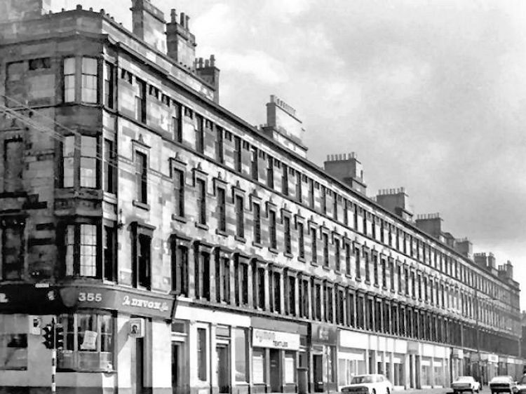 Queen's Park Terrace, Eglinton Street, designed by Alexander Thomson 1856 - demolished 1981
