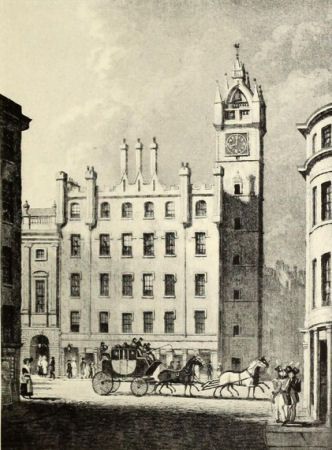 Engraving of Trongate, Glasgow