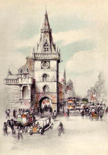 Early twentieth century sketch of Trongate