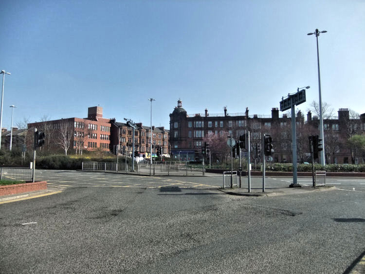 View of Annieland Cross from the west