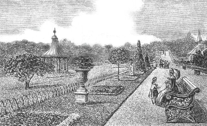 Scene at Botanic Gardens, 1887