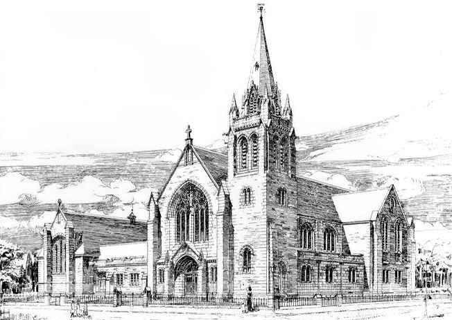 Drawing of Broomhill Parish Church, 1904