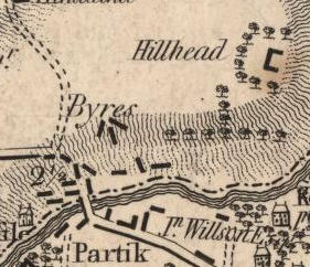 Map of Byres & Hillhead
