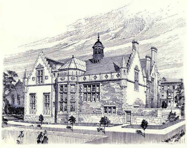 Rear of Bower Building, Glasgow University, 1900