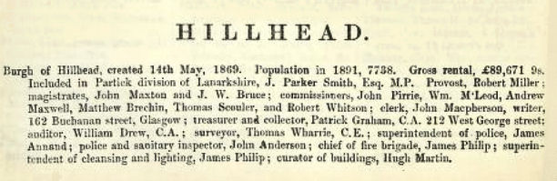 Hillhead Council in 1891