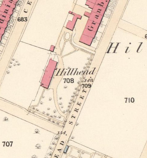 Close-up view of Hillhead House