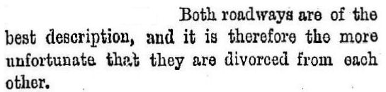 Reference the two disconnected roads at North Kelvinside from Glasgow Herald, 20th October 1870
