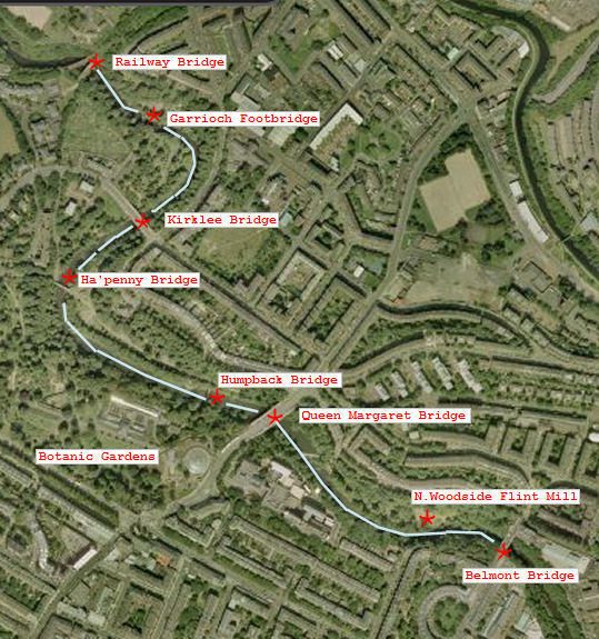 Kelvin Walkway from Belmont Bridge to disused Railway Bridge