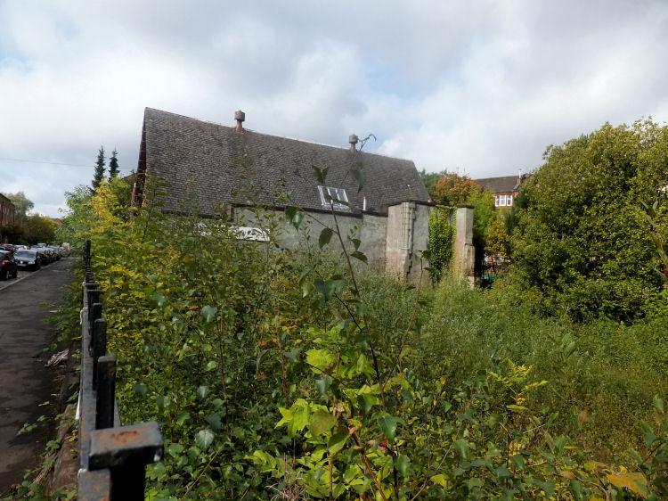 Derelict site of North Kelvinside Parish Church