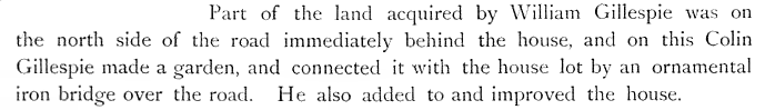 Mansion House built by William Gillespie at North Woodside