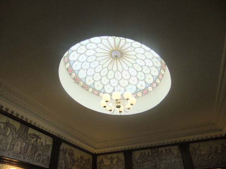Illuminated glazed cupola over former Billiard Room at 22 Park Circus