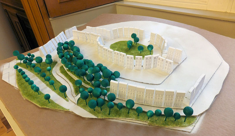 3D model of Park District displayed at the exhibition