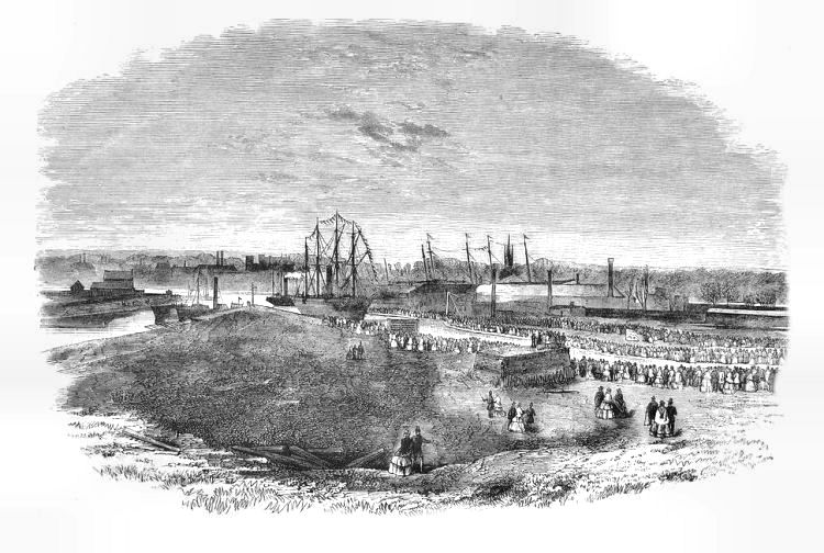 Opening ceremony of new Graving Dock, 28th January 1858
