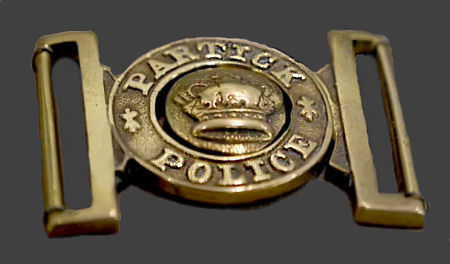 Partick Police Officer's badge