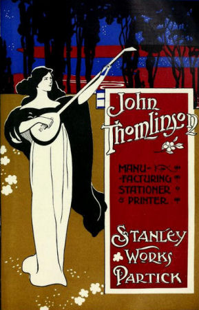 Art Nouveau poster advertising Stanley Printing Works, Partick