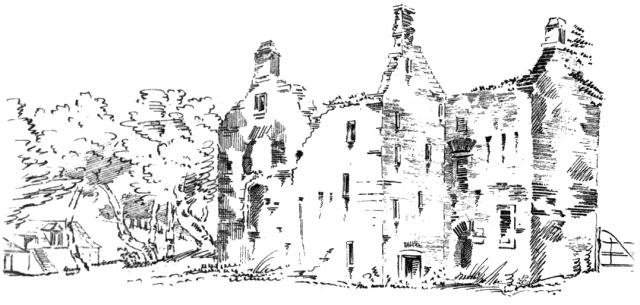 Pencil sketch of Partick Castle by J.C. Nattes, 1799