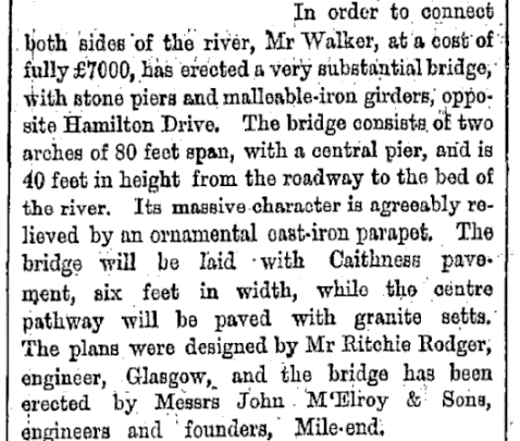 Extract from the Glasgow Herald 20th October 1870