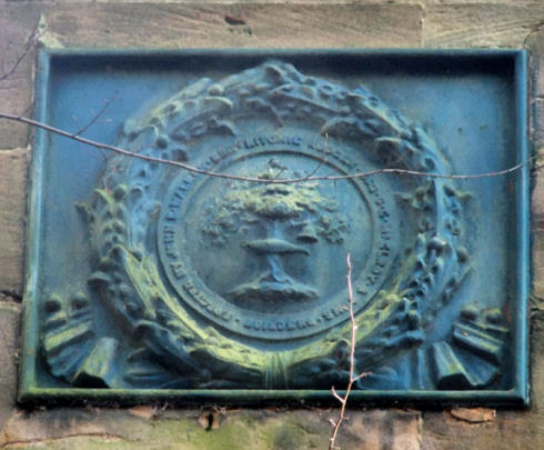 Plaque attached to Queen Margaret Bridge