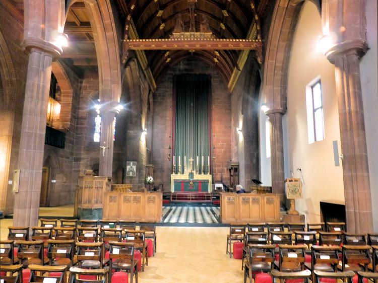 High altar at St Bride's Episcopal Church, Glasgow