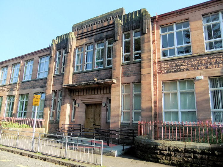 Entrance to St Charles School, North Kelvinside