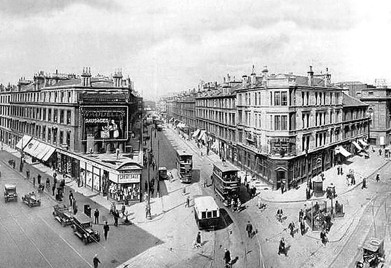 Pedestrians at St George's Cross, Glasgow